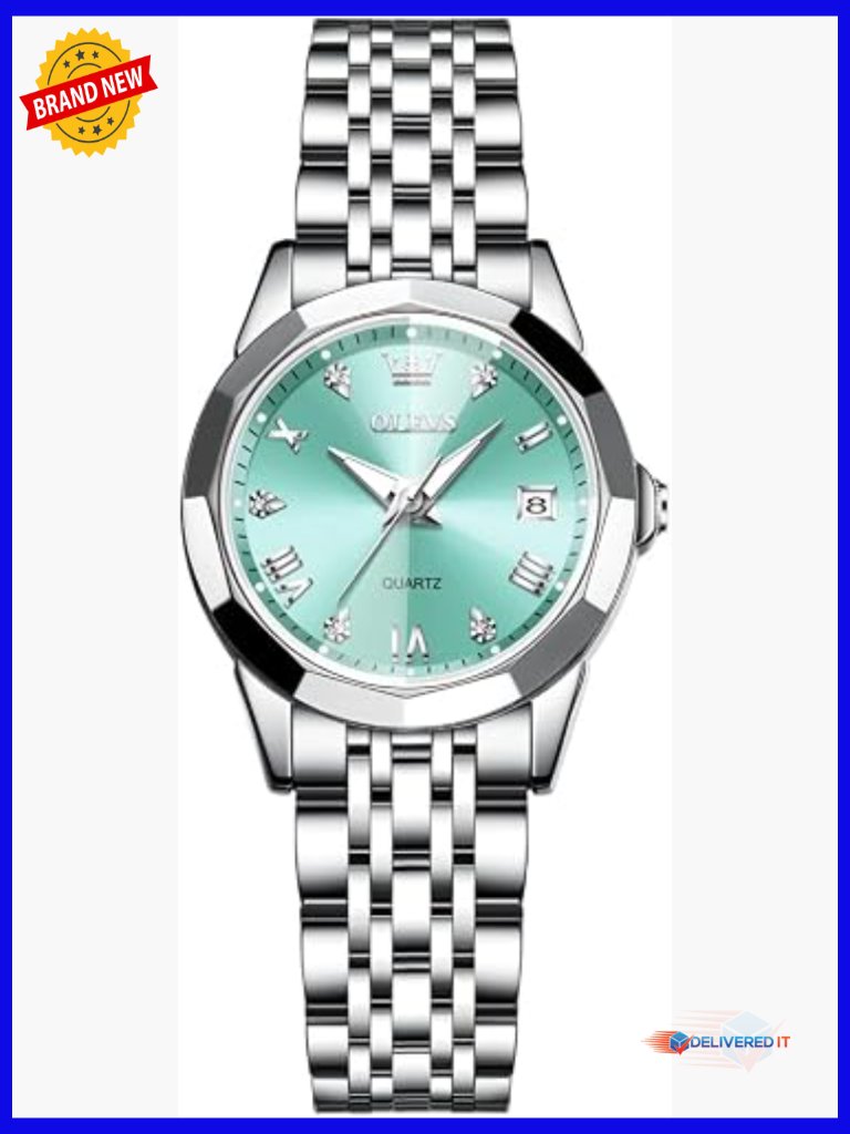Luxury Quartz Wrist Watch Stainless Steel Water Resistant Petite 27mm